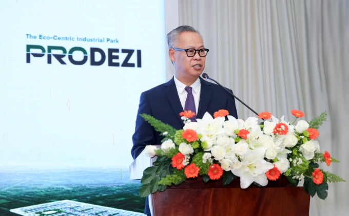 Philippe Phan Van Ho, CEO of Swiss Asia Partner SA, affirmed the long-term partnership with Prodezi to implement an international-standard dairy manufacturing model in the locality. Photo courtesy of Prodezi